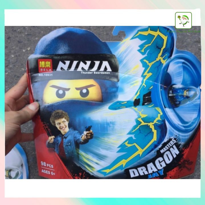 Đồ Chơi Lego Ninjago - Lắp Ráp xếp hình con quay Bela Ninja Cao Thủ Lốc Xoáy Rồng Bay
