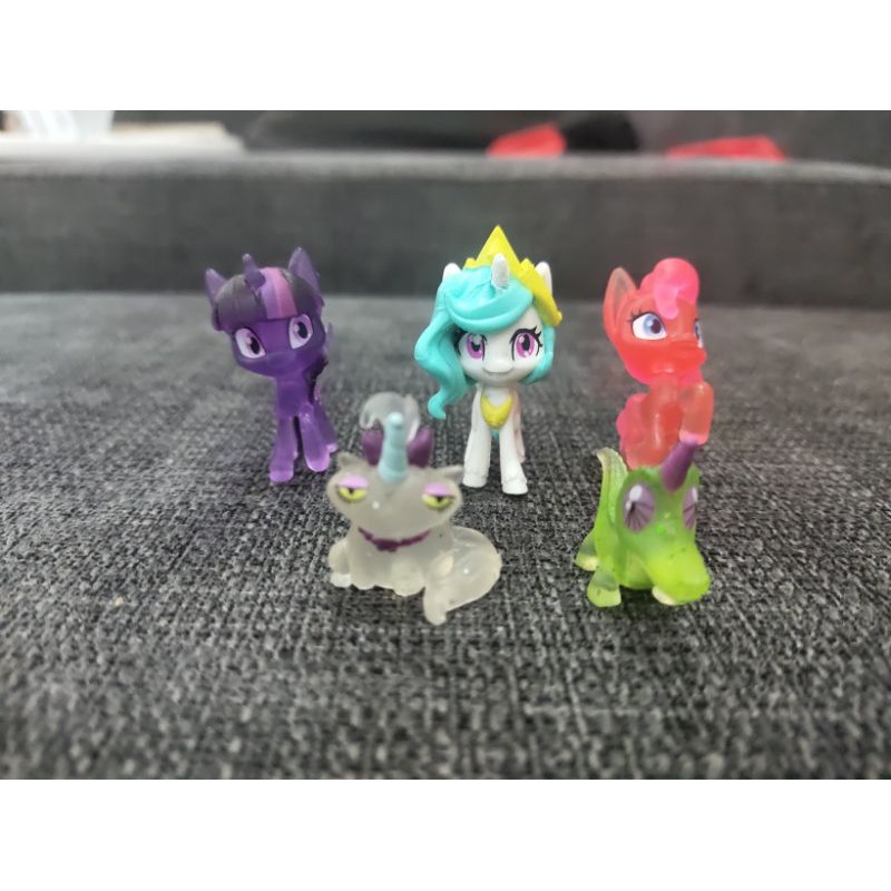 Bộ 4 mô hình ngựa, mèo, khủng long... Pony nhỏ xinh chính hãng Hasbro trang trí tiện lợi