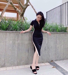 ĐẦM BODY VIỀN CỔ BẺ
