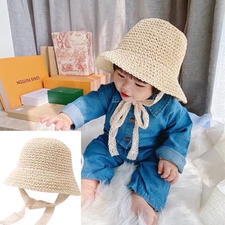 Nón Cói Thắt Nơ Ren Cho Bé