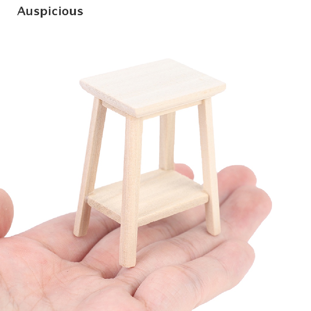 Mô Hình Ghế Gỗ Mini Tỉ Lệ 1: 12 Trang Trí Nhà Búp Bê