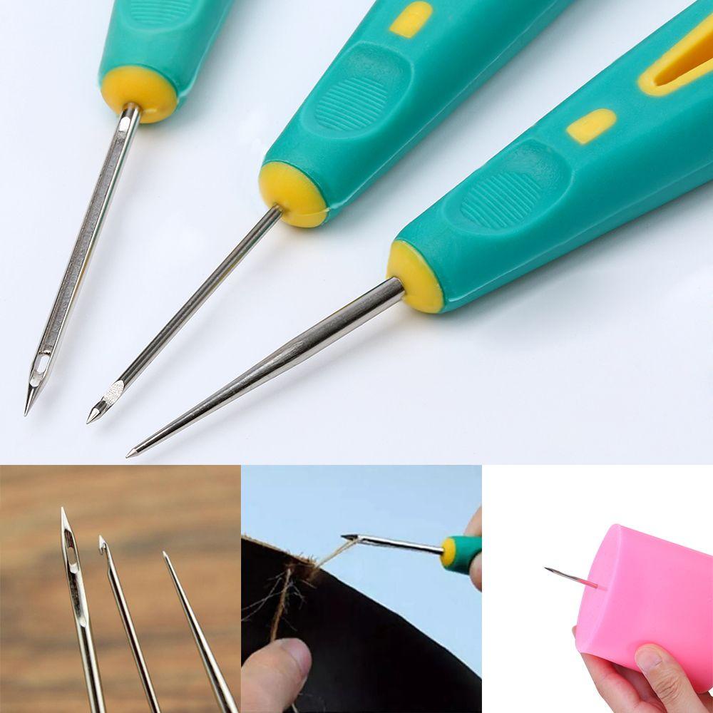 Kim Khâu Tay Cầm Cao Su Dùng May Đồ Da DIY