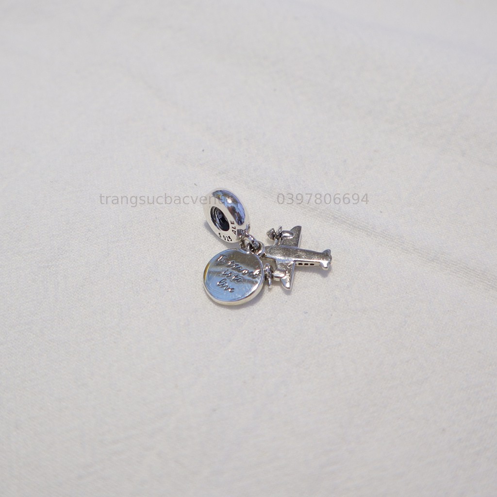 Charm Treo Máy Bay- S925- Trang Sức Bạc VENUS