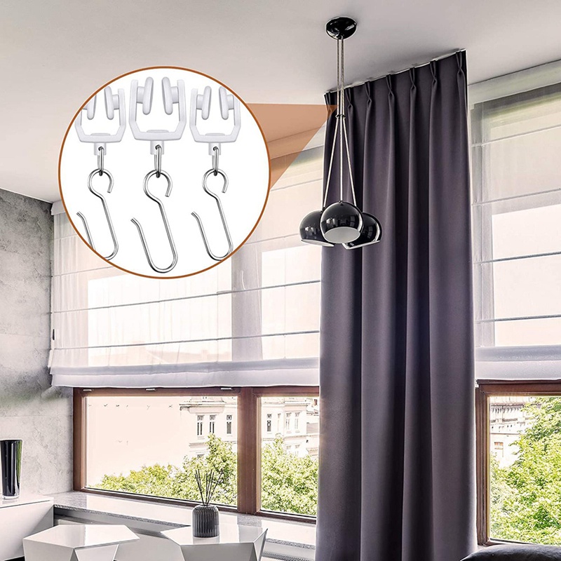 Rèm Cửa Treo Trần Nhà Uốn Cong Linh Hoạt 9.8FT