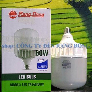 [HÀ NỘI - NHẬN HÀNG TRONG NGÀY] Bóng Đèn LED Trụ 60W Rạng Đông - SAMSUNG ChipLED