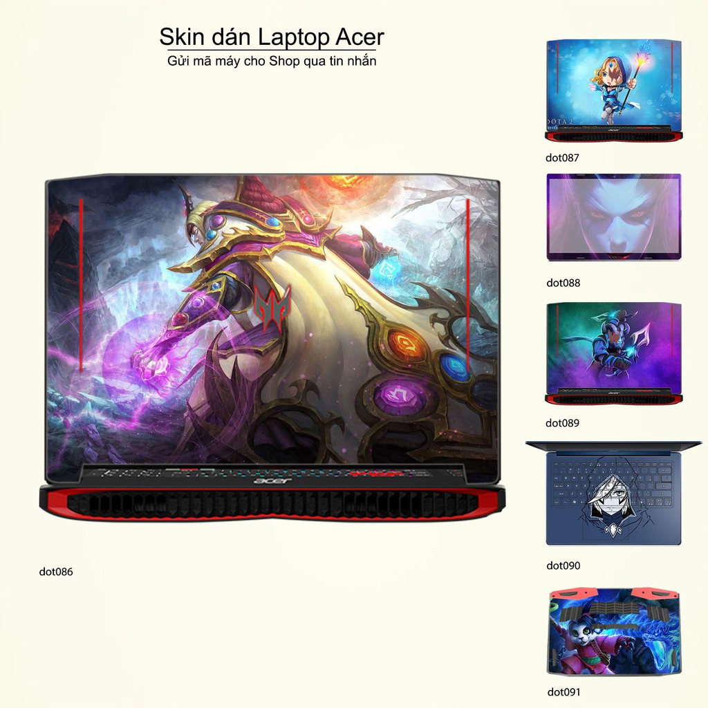 Skin dán Laptop Acer in hình Dota 2 _nhiều mẫu 15 (inbox mã máy cho Shop)