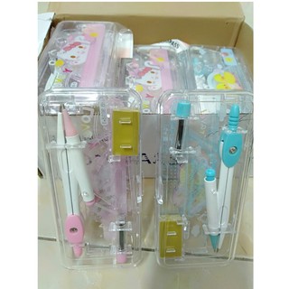 [GIÁ SỈ 15k/Bộ] 12 Bộ Compa 9018 - Thước Kẻ - Eke