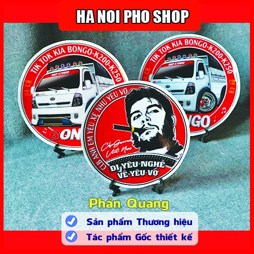 03 Tem KIA K200 K250 - Đi Yêu Nghề, TikTok Xe Tải phản quang chống nước - HNP Studio Shop