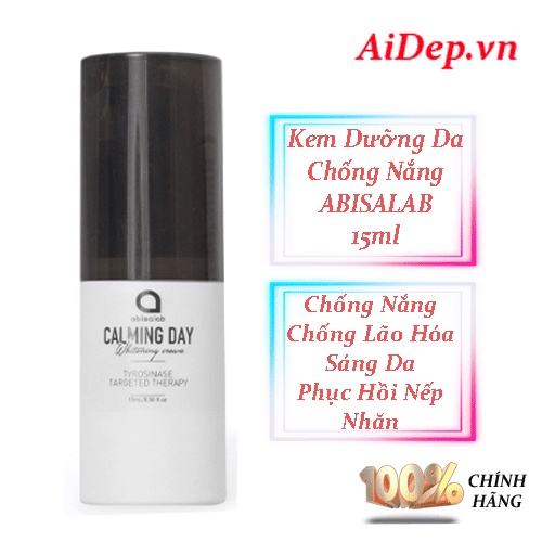 Kem dưỡng chống nắng ABISALAB Calming Day Whitening Cream 15ml | Shopee  Việt Nam