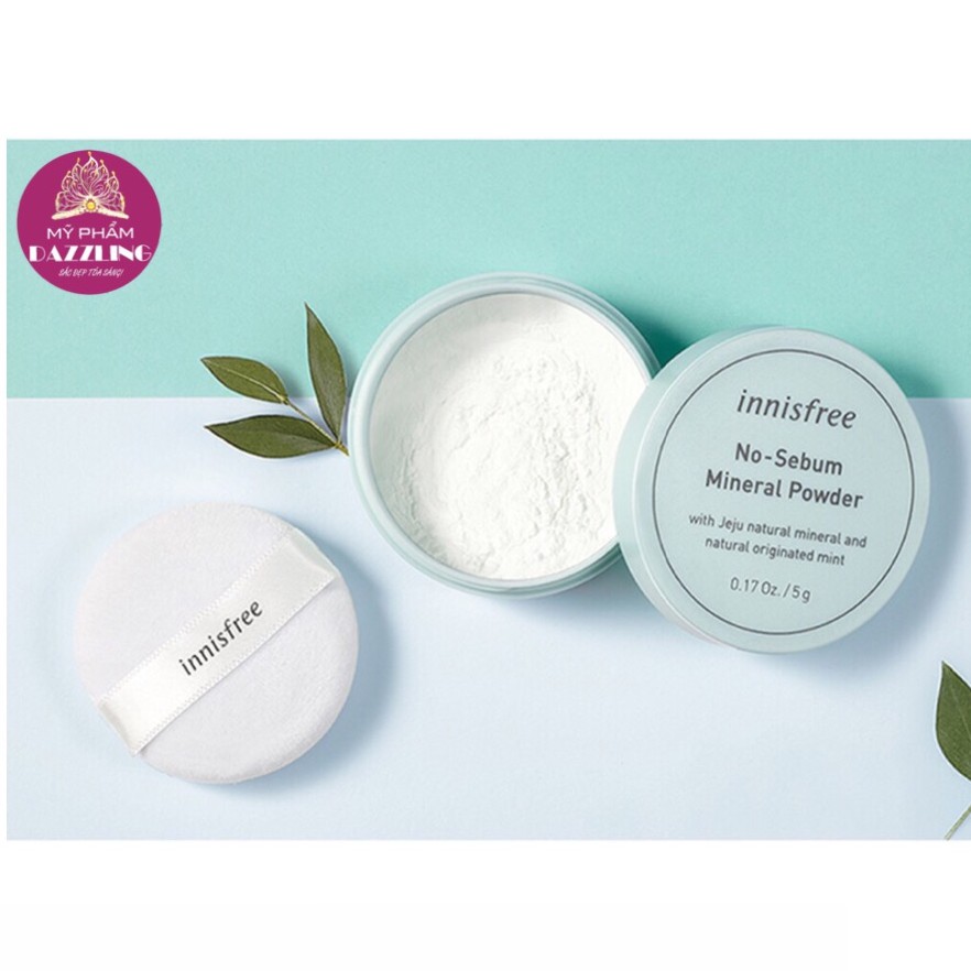 Phấn Phủ Kiềm Dầu Innisfree No Sebum Mineral Powder 5g Mẫu Mới