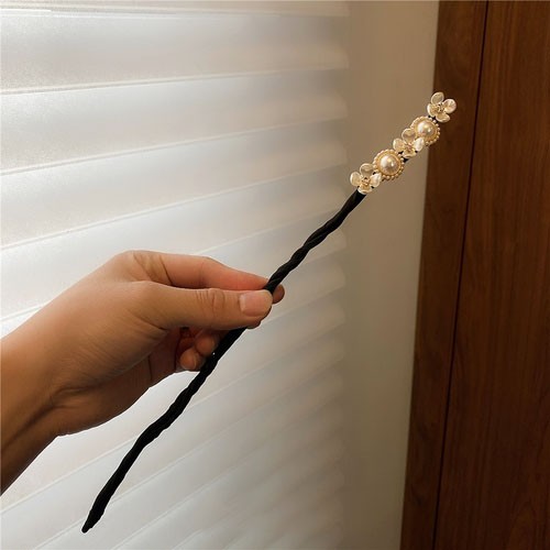 Dụng cụ búi tóc đính ngọc trai giả phong cách xinh xắn cho nữ