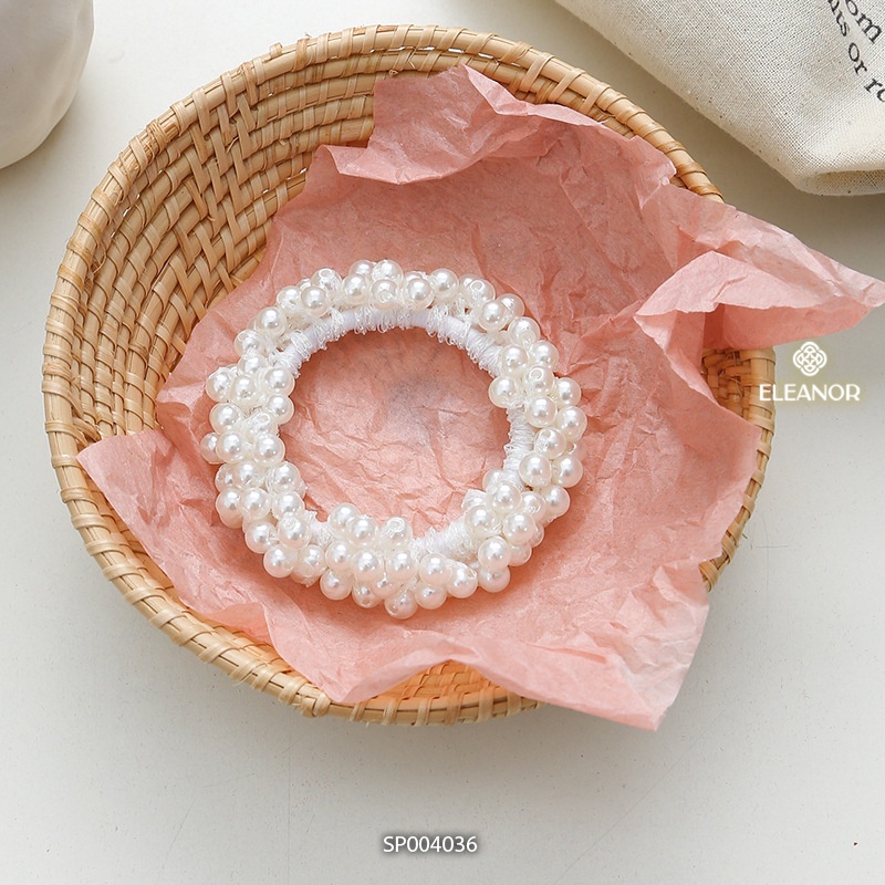 Dây cột tóc nữ Eleanor Accessories đính ngọc trai nhân tạo phụ kiện tóc 4036