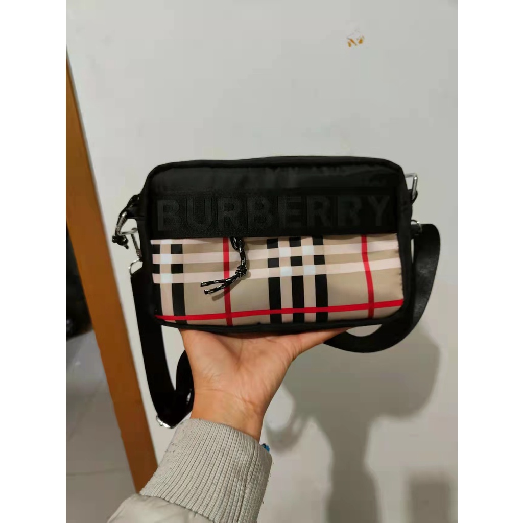 BURBERRY Túi Da Đeo Chéo Phong Cách Thể Thao Sang Trọng Dành Cho Nữ