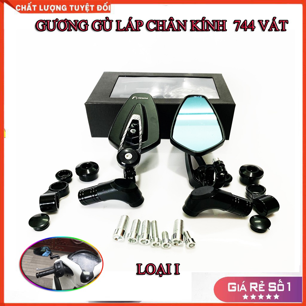 GƯƠNG GÙ RIZOMA LẮP CHÂN KÍNH( CHÂN XÉO 744)