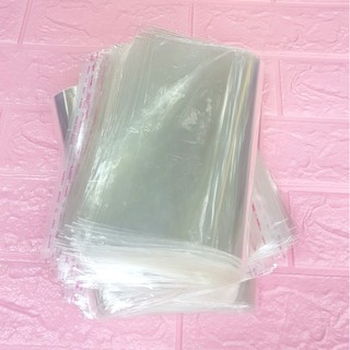 1kg Túi Opp dán mép 20x25cm (+ 4cm) - Túi ni lông băng keo dán miệng - Bao nilon dán miệng