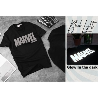 Áo thun Unisex phản quang MARVEL, 3GM - Studio Vải Cotton thoáng mát form vừa