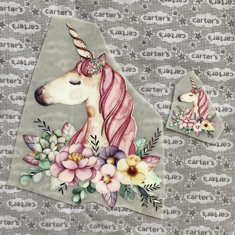 Hình dán nhiệt - Unicorn / Ngựa Pony nhiều mẫu set 1