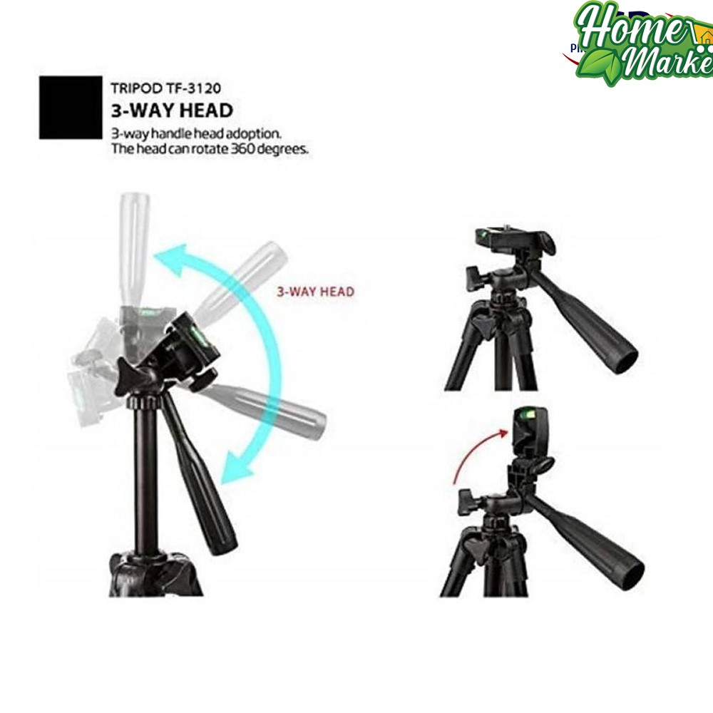 ( Loại Tốt ) Gậy 3 chân chụp hình máy ảnh, điện thoại Tripod TF - 3120