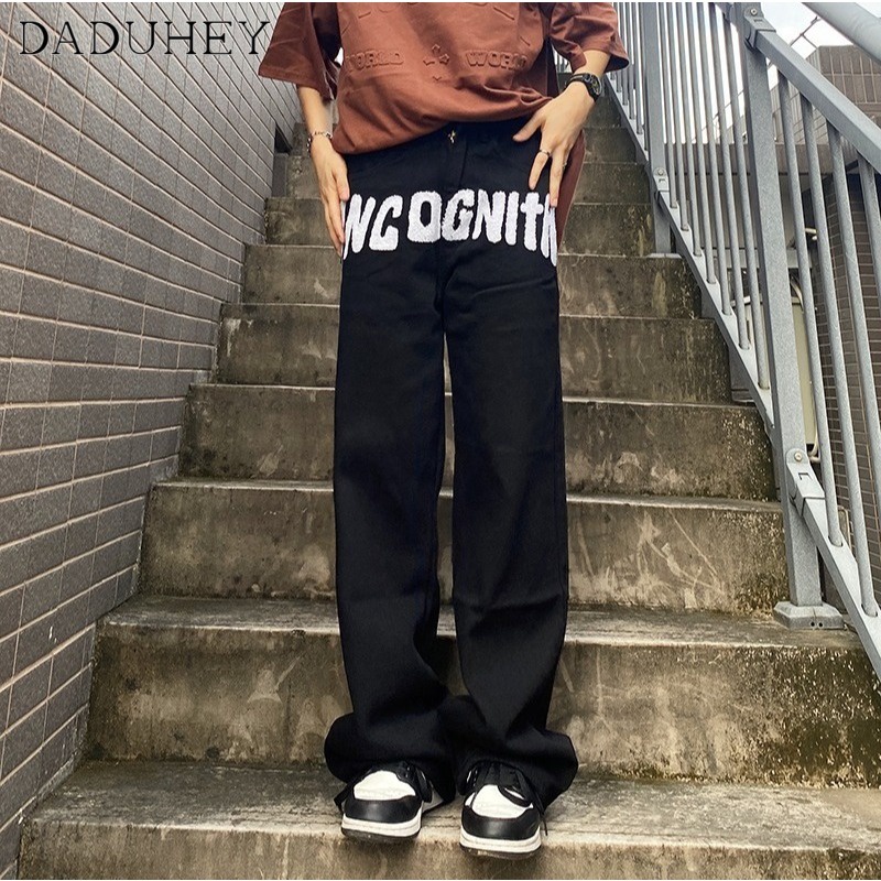 Quần ống rộng cạp cao hiệu ứng xếp nếp thời trang mùa thu cho nam