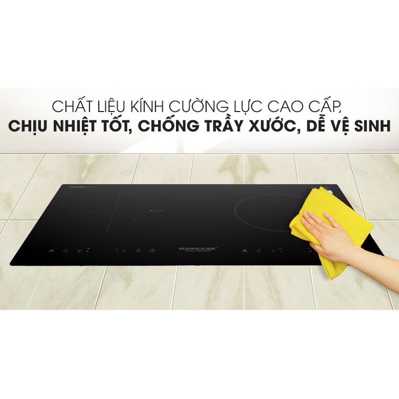 Bếp đôi điện từ hồng ngoại Sunhouse SHB9105MT chính hãng giá sốc