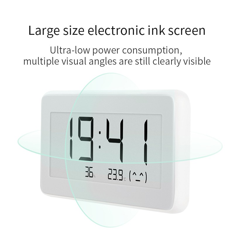 Đồng hồ tích hợp nhiệt độ và độ ẩm Xiaomi Mijia Smart Digital Clock Theo dõi Nhiệt ẩm theo LOG