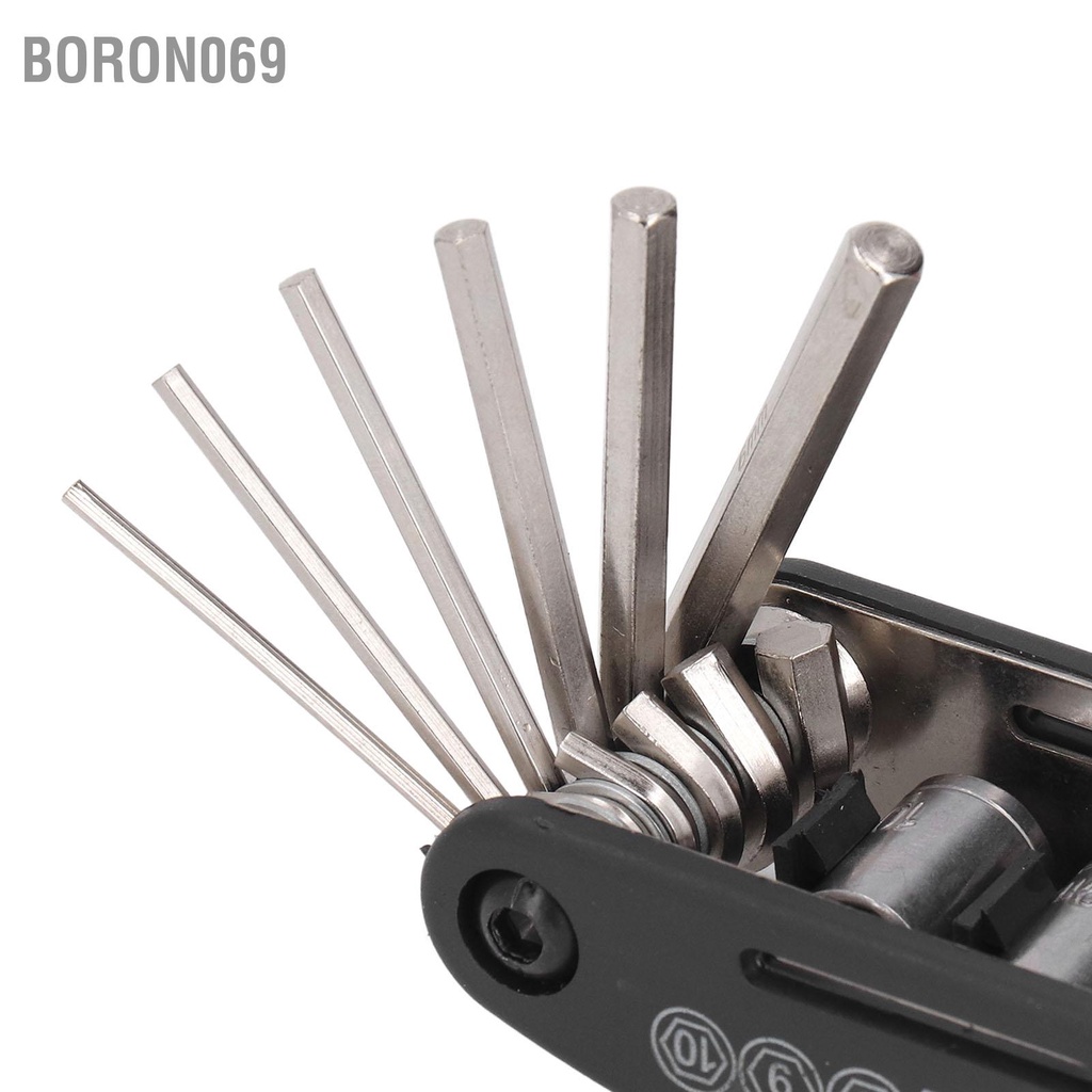Bộ Dụng Cụ Sửa Chữa Xe Đạp Bằng Thép Carbon Chống Nước Đa Năng Có Thể Gấp Gọn Boron069