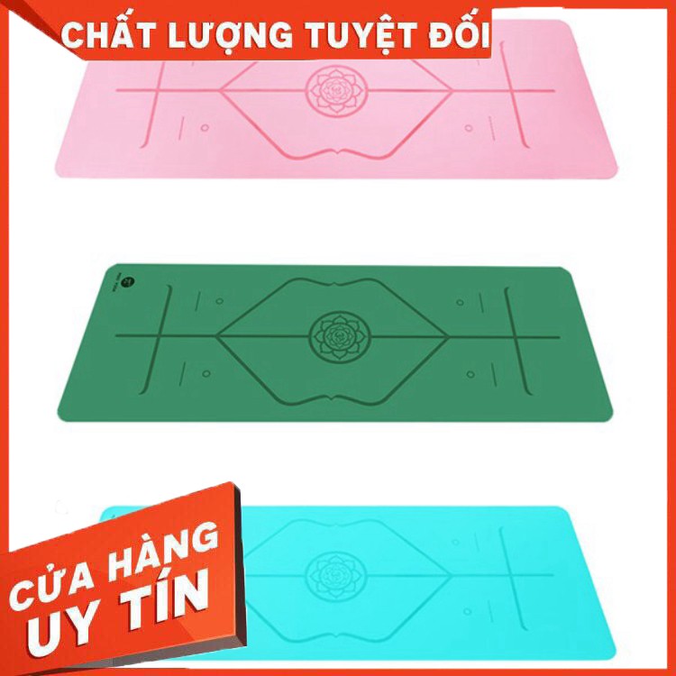 (Tặng túi cao cấp + xịt thảm + Khăn lau) Thảm tập Yoga PIDO cao cấp chất liệu cao su có định tuyến