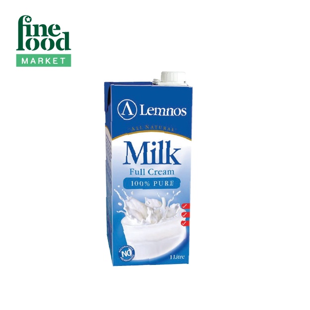 Sữa tươi tiệt trùng nguyên kem Lemnos UHT thùng 12 hộp x 1 Lít ( 12 x 1 lít)