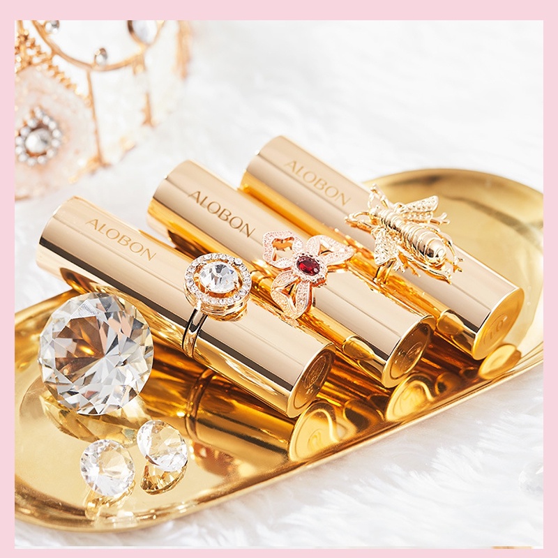 Son môi chống nước chống khô môi lâu trôi  bóng ẩm Son Thỏi Màu Lì Lipstick không dễ phai Son bóng 6 màu 3.8g DS507