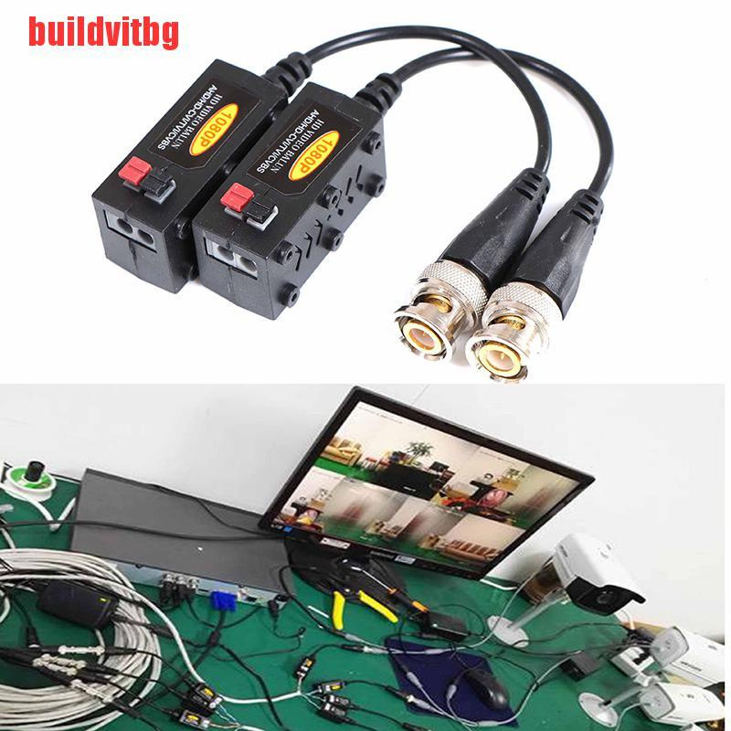 Set 2 Bộ Truyền Tín Hiệu Video Balun 1080p Ahd / Cvi / Tvi / Cvbs Sang Bnc