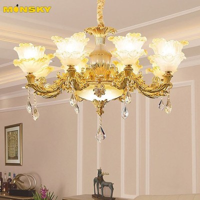 Đèn chùm MONSKY TICON phong cách sang trọng trang trí nội thất hiện đại loại 8 tay