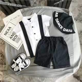 SET SƠ MI QUẦN SỌC BÉ TRAI
