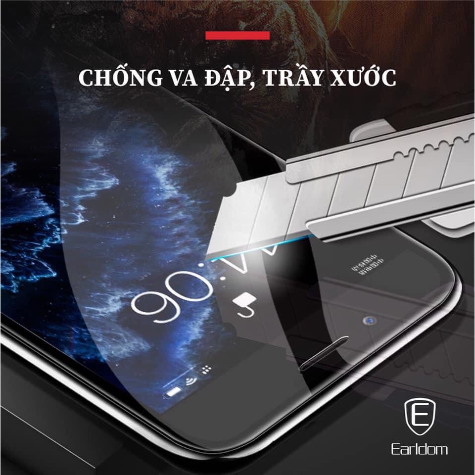 [Cường lực iphone full màn] Kính Cường Lực Gorilla Earldom. Hàng chính hãng Earldom