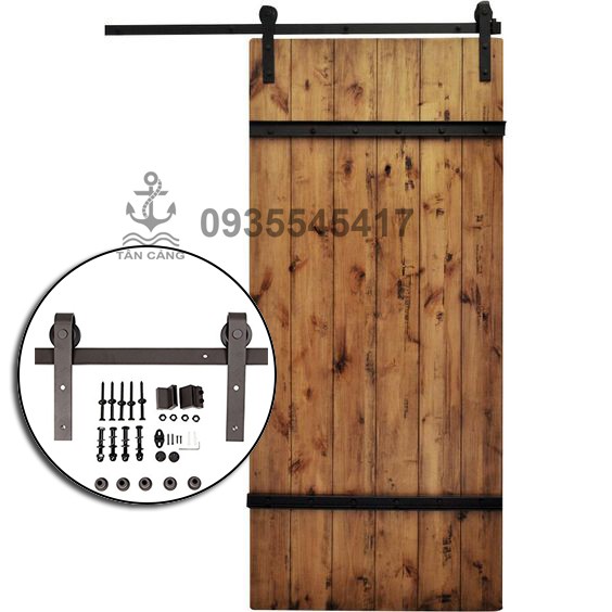 Phụ kiện Cửa Lùa Barn Door Cổ Điển Cánh Đơn