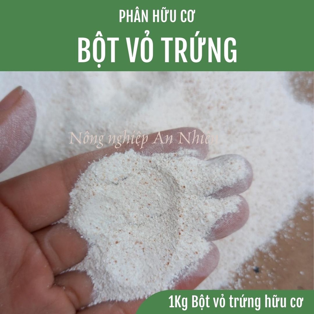 1Kg Bột Vỏ Trứng Gà Xay nhập khẩu Nhật bản Ngâm Tưới Cung Cấp Canxi Gấp Cho Hoa, Cây Cảnh, Rau, Cây Ăn Quả