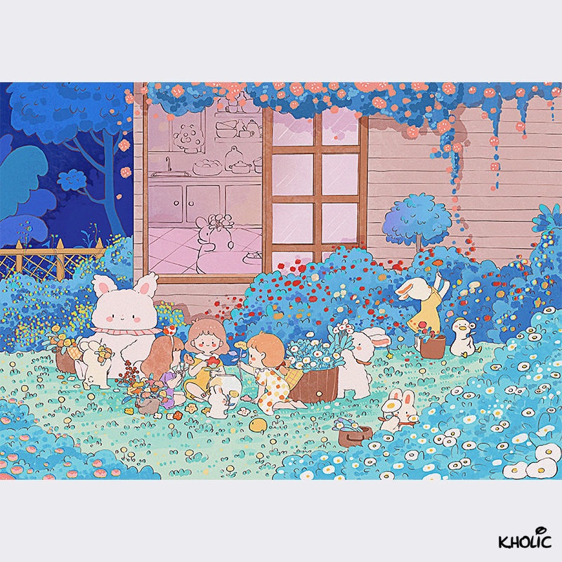 Bộ Đồ Chơi Ghép Hình 200/300/500/1000 Mảnh Hình Hoạt Hình Anime