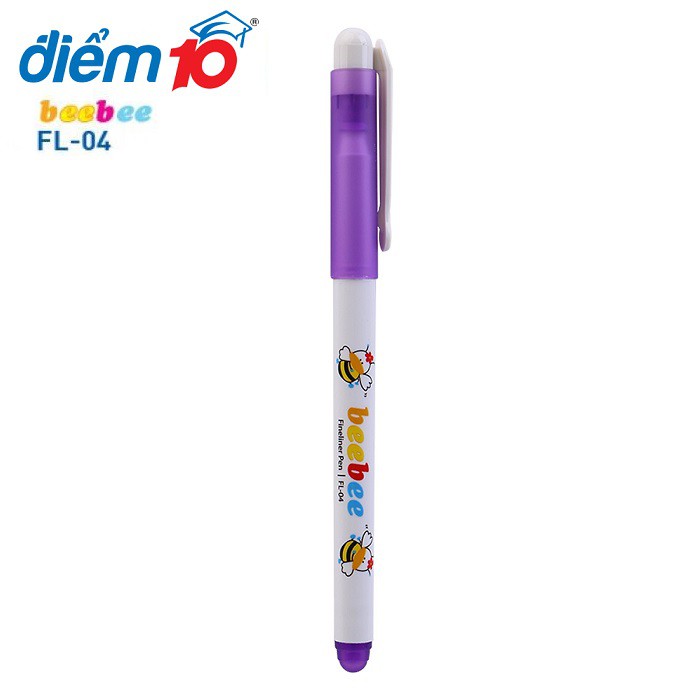 [BÁN SỈ] Hộp 10 bút lông kim BeBe con Ong FL-04