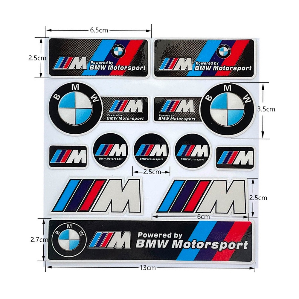 Hình dán Logo xe BMW REFLECTIVE
