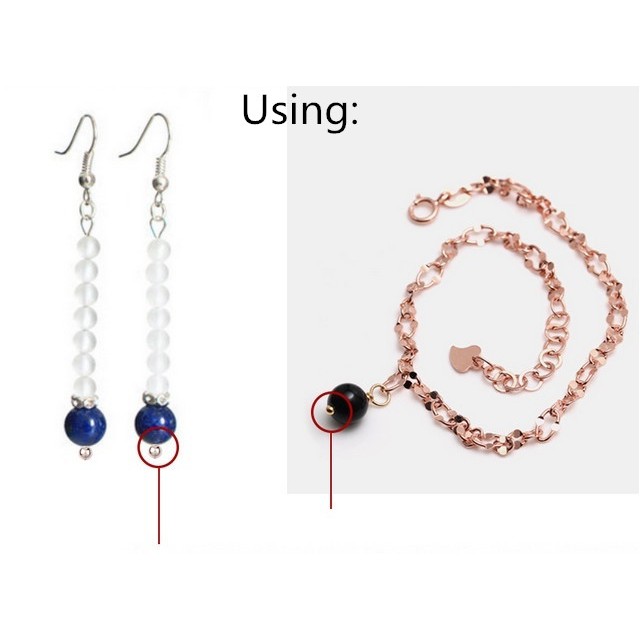 Set 200 kim loại 20/25/30/40mm chuyên dụng làm đồ trang sức