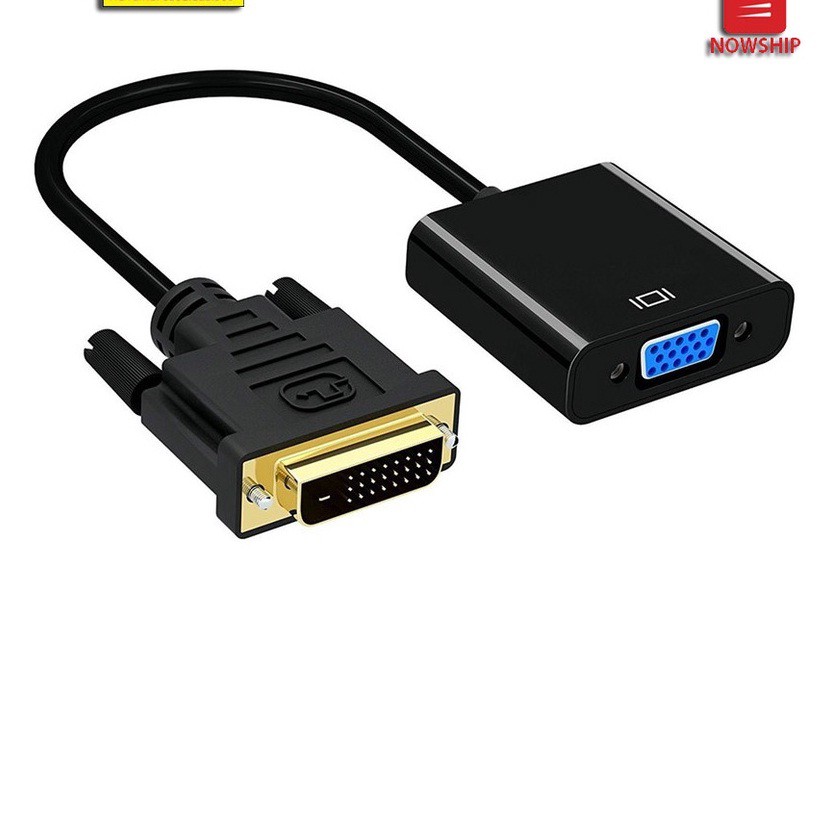Cáp Chuyển Đổi: từ DVI 24+1 Sang VGA Full HD 1080P - Cáp Chuyển Đổi DVI