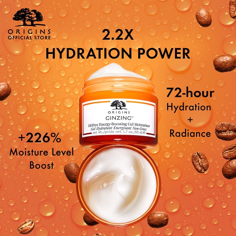 Kem dưỡng ẩm căng mọng da Origins nhân sâm GINZING™ Oil-Free Energy Boosting Gel Moisturizer