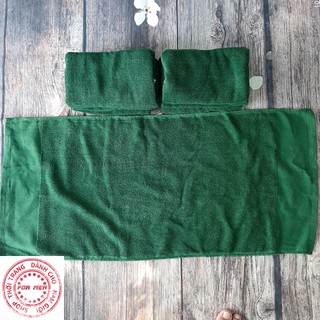 Khăn mặt màu xanh rêu