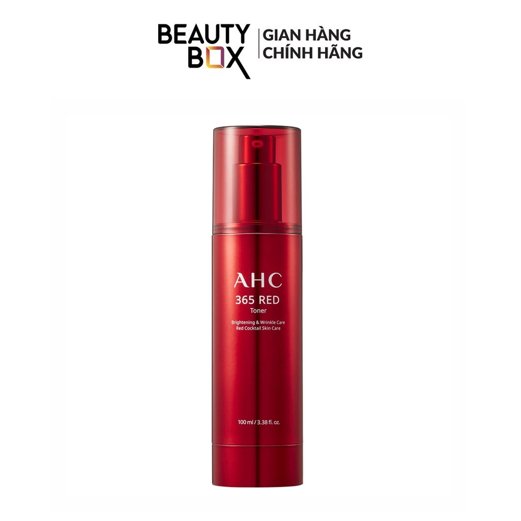 Combo Tinh Chất Chống Lão Hóa AHC 365 Red Serum 50Ml+Nước Cân Bằng AHC 365 RED TONER 100ml