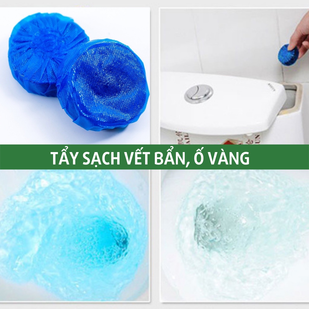 SET 10 Viên thả bồn cầu Hàn Quốc diệt khuẩn khử mùi bồn cầu vệ sinh toilet