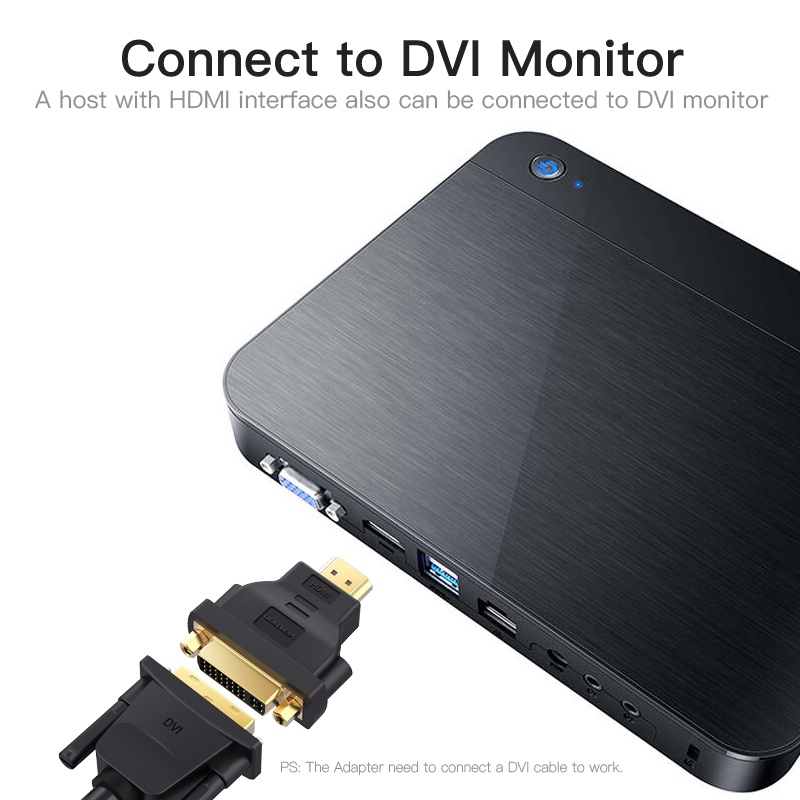 VENTION Bộ Chuyển Đổi dvi Sang dvi 24 plus 1 1080p Chuyên Dụng