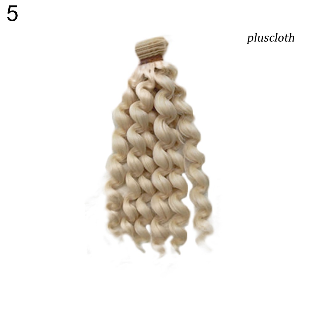 Tóc Giả Xoăn Dài Thời Trang Cho Búp Bê 20cm