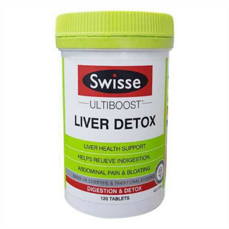 [ 120 viên của Úc] Hộp Bổ gan Liver detox - Hộp đựng Sản phẩm Liver detox Swisse 120viên -  Giải đ ộ
