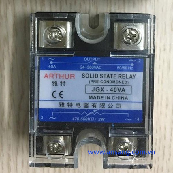 Rơ le bán dẫn SSR JGX-40VA Arthur 40A