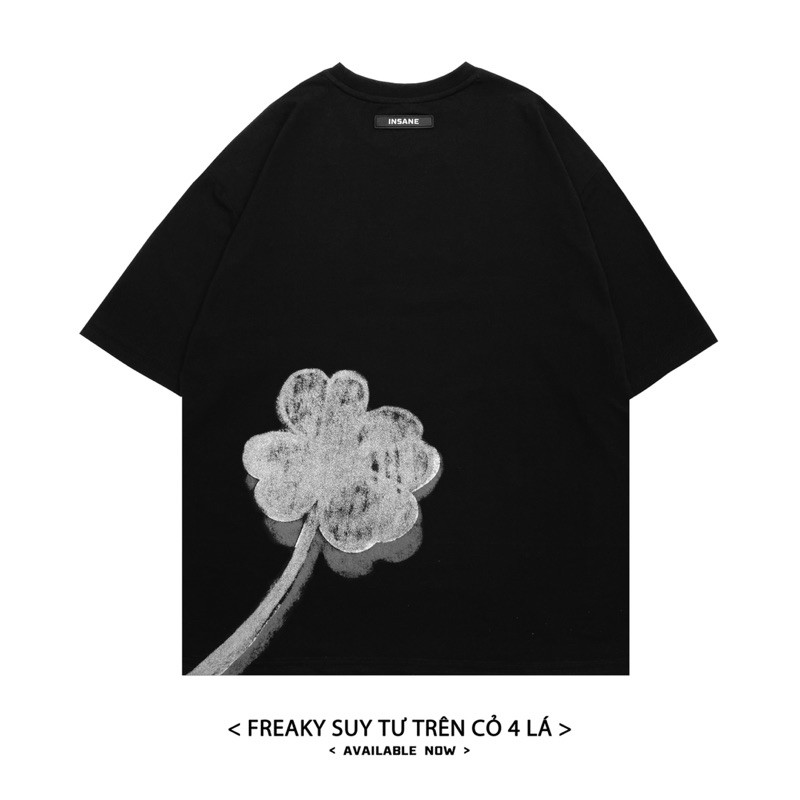[Áo thun Insane®] Cỏ 4 Lá Tee - màu Đen