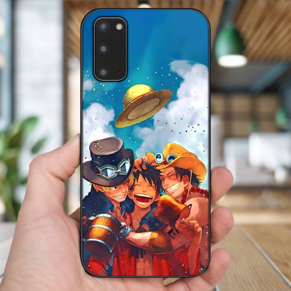 Ốp lưng Samsung S20 viền đen in hình Ace One Piece